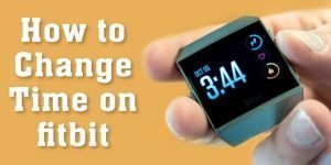 how to change time on fitbit