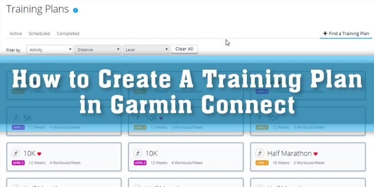 How To Create A Training Plan In Garmin Connect